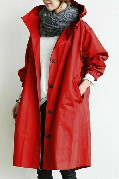 Damen Windbreaker Wasserdicht Praktisch