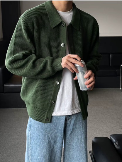 Moderner Herren Cardigan Slim Fit Streetwear Stil