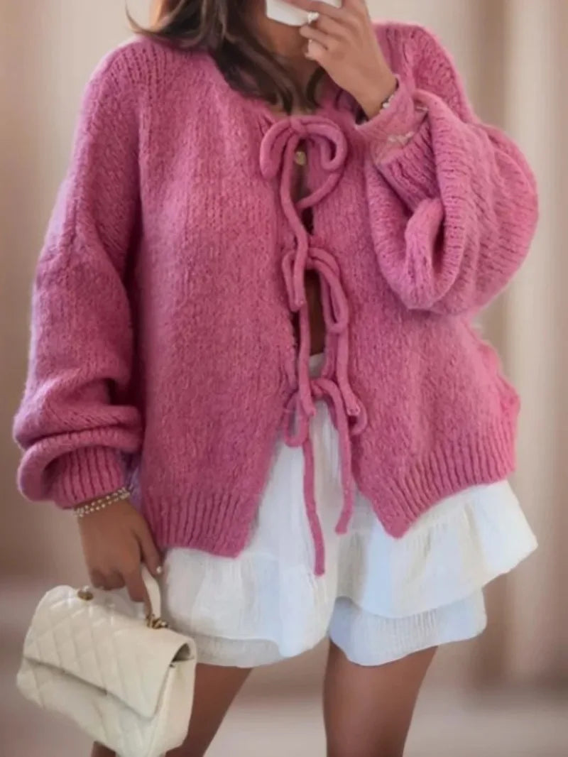 Weicher Strickcardigan Damen Bequem Stilisch