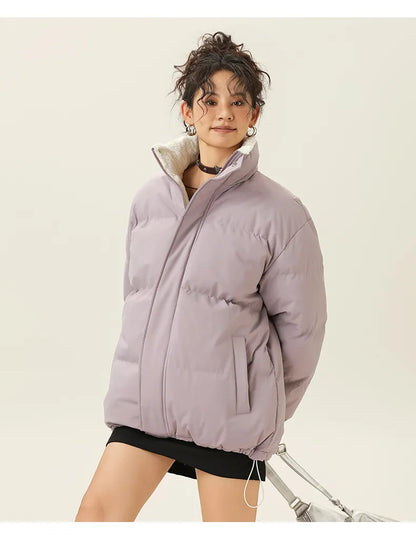 Coole Winterjacke Stehkragen Warm Baumwolle