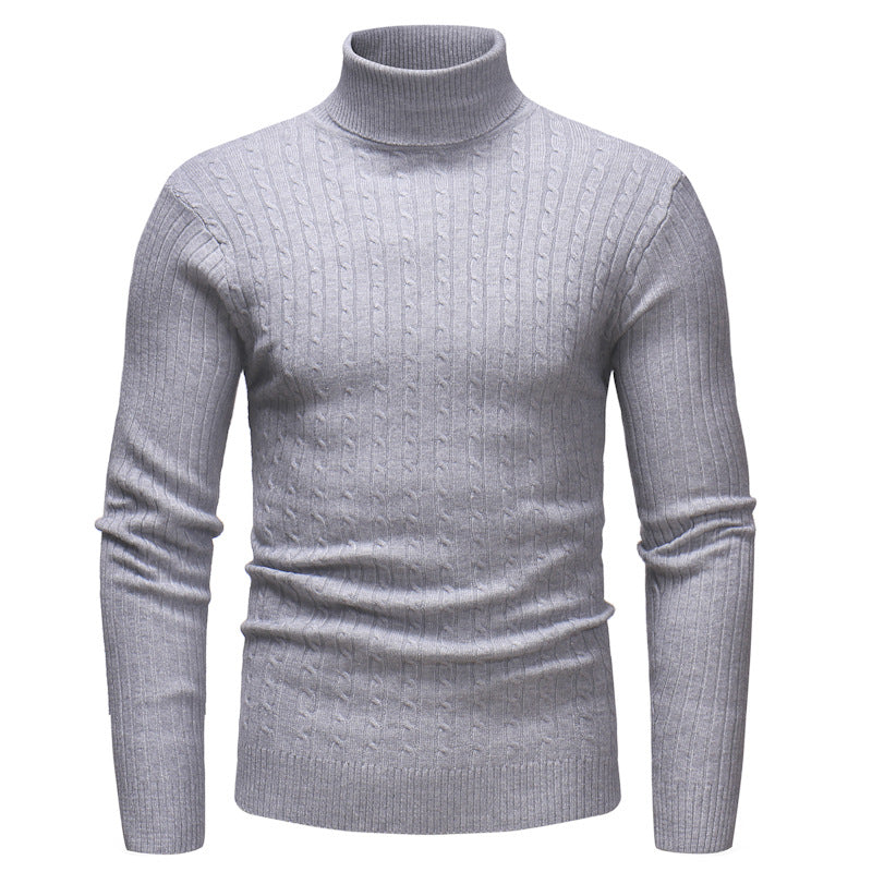 Herren Pullover Rollkragen Strick Muster
