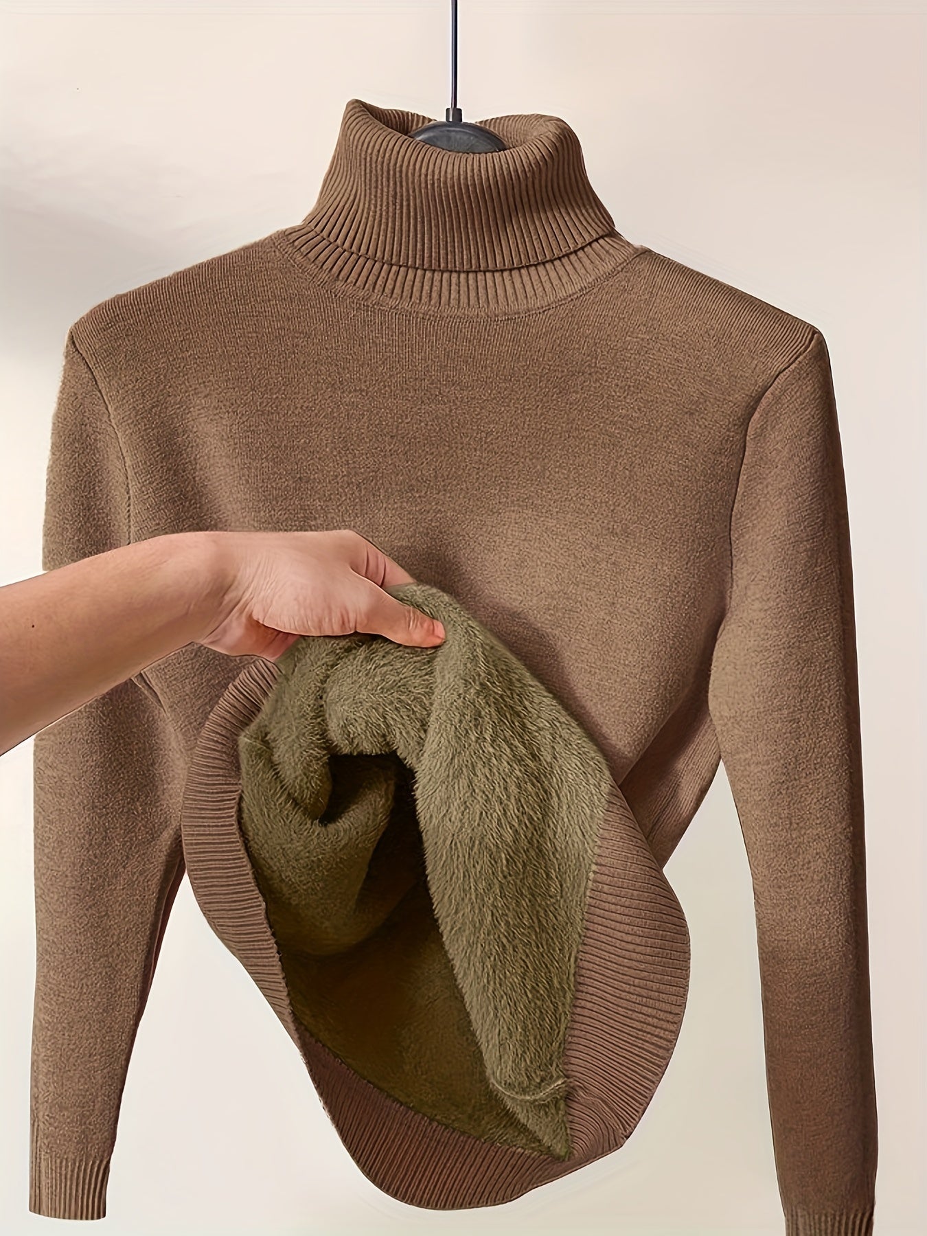 Winter Rollkragenpullover Warm Weich
