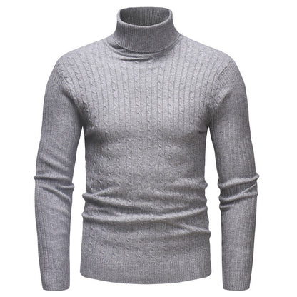 Herren Pullover Rollkragen Strick Muster