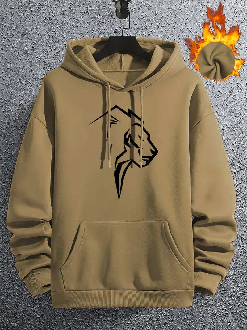 Kapuzenpullover Löwen-Design Herren