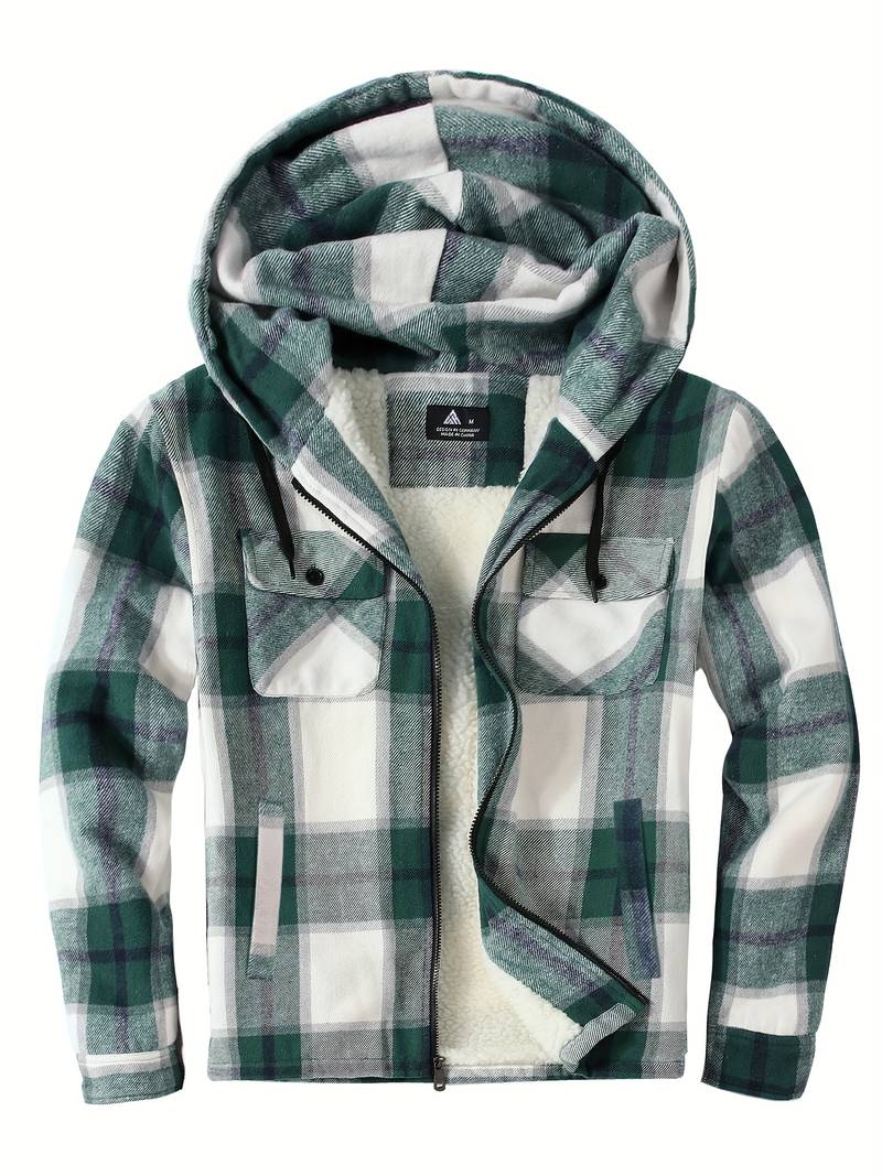 Gemütlicher Herren Pullover Kapuze Reißverschluss