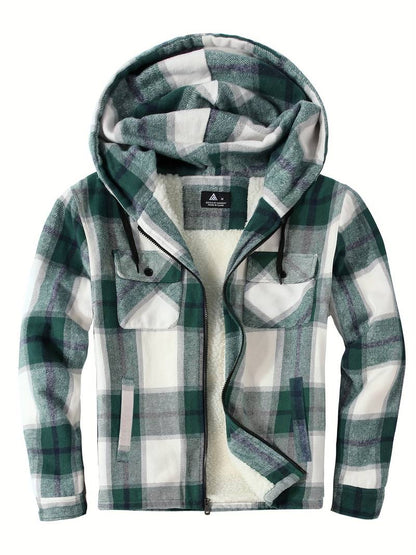 Gemütlicher Herren Pullover Kapuze Reißverschluss