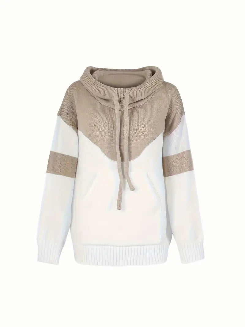 Lässiger Farbblock Pullover Modern Style