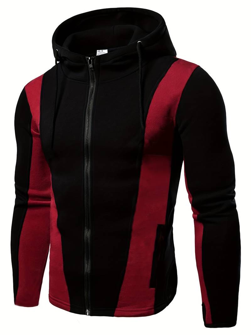 Stylish Herren Hoodie Farbblock Design