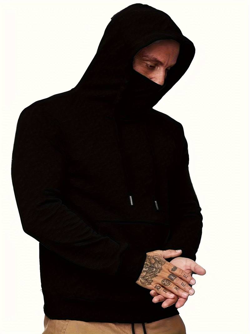 Trendiger Kapuzenpullover mit Maske für Männer