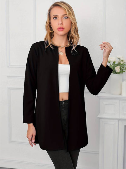 Lässiger Damen Blazer Offene Vorderseite - IdealeKleiden