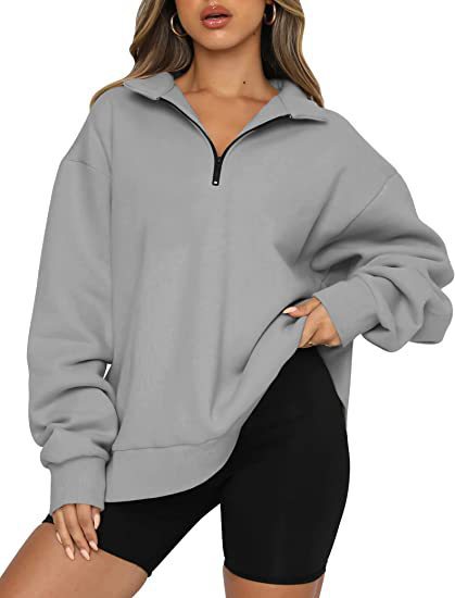 Damenschwetshirt mit Kragen Modern