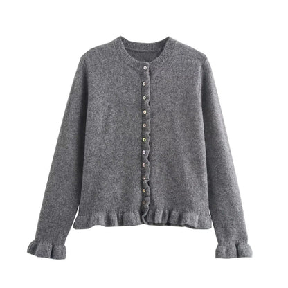Damen Cardigan Schick Knöpfe