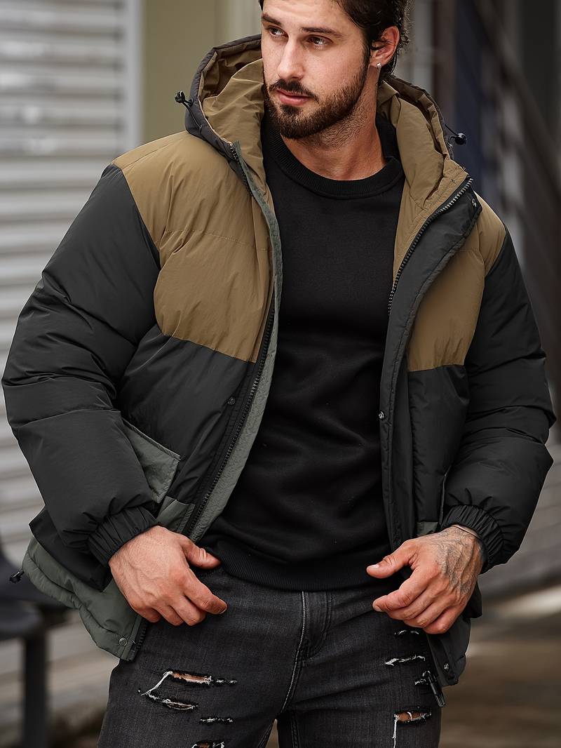 Finn - Sportive Wattierte Herrenjacke Modern Style - IdealeKleiden