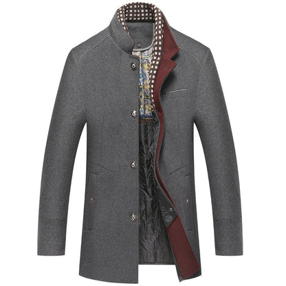 Warme Winterjacke Wollmantel Damen