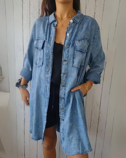 Bequeme Denim-Jacke Moderner Stil