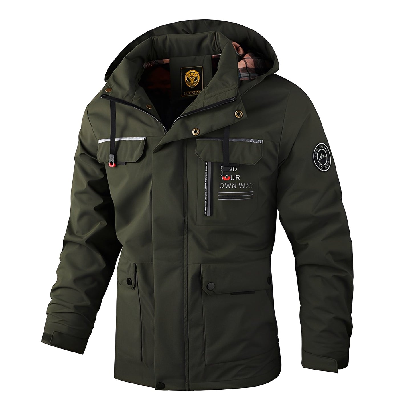 Wetterfeste Herrenjacke Outdoor Dicke Winterjacke
