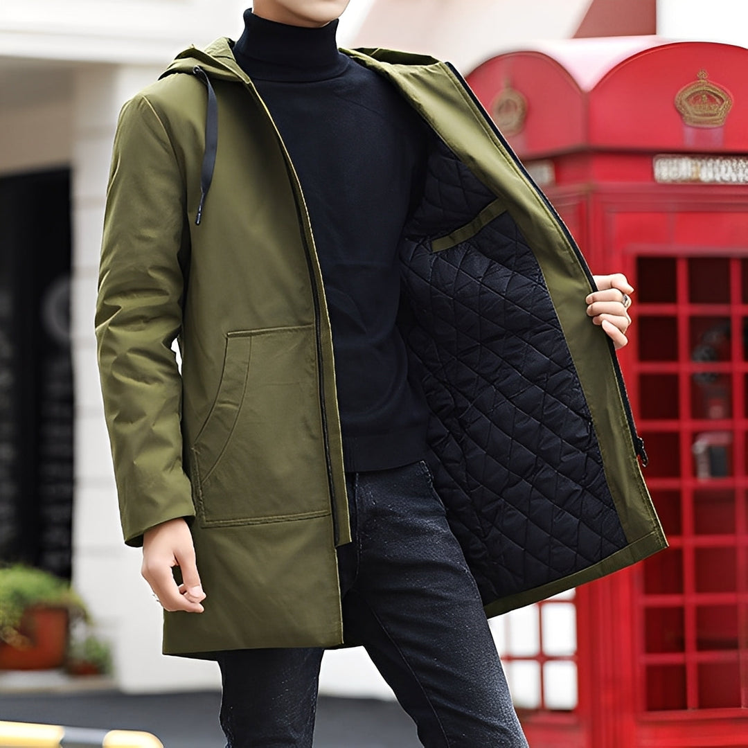 Herren Winterjacke Wasserdicht Kapuze - IdealeKleiden