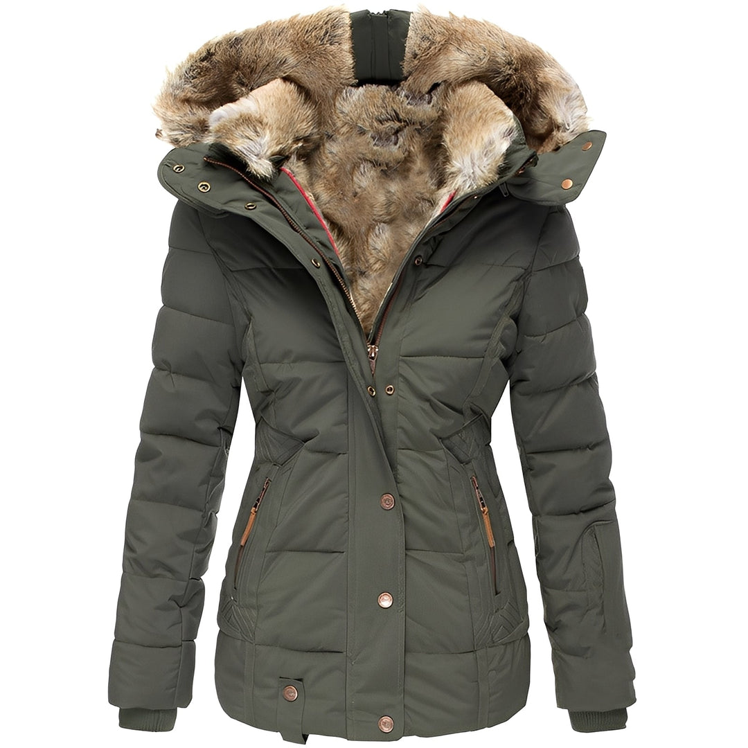 Stilvolle Damenjacke Warm Kapuze