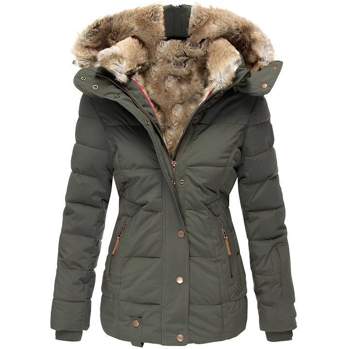 Stilvolle Damenjacke Warm Kapuze