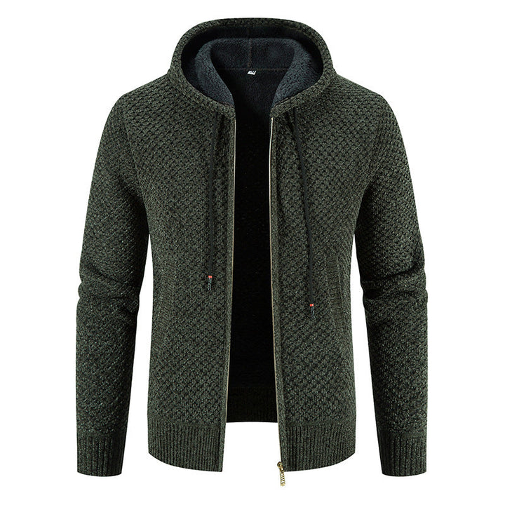 Modischer Herren-Cardigan Kapuze