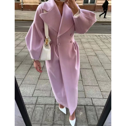 Stylische Damen Trenchcoat Lang