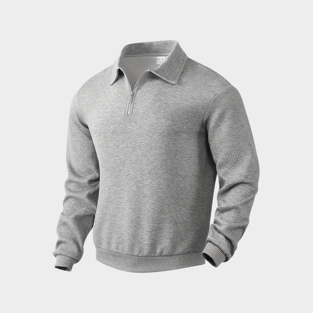 Herren Pullover Freizeit Sweatshirt Mit Reißverschluss
