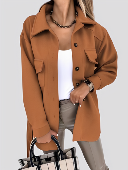 Stylische Damenjacke Leicht Reverskragen
