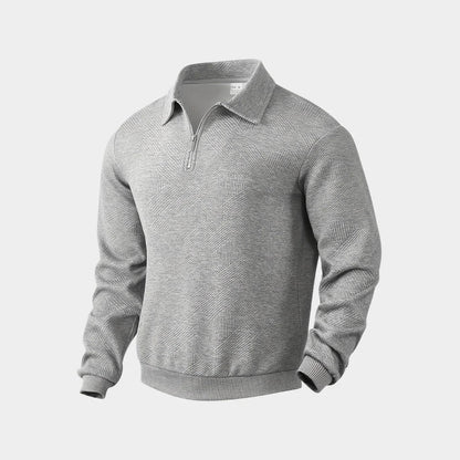 Herren Pullover Halbzipper Stehkragen Modern