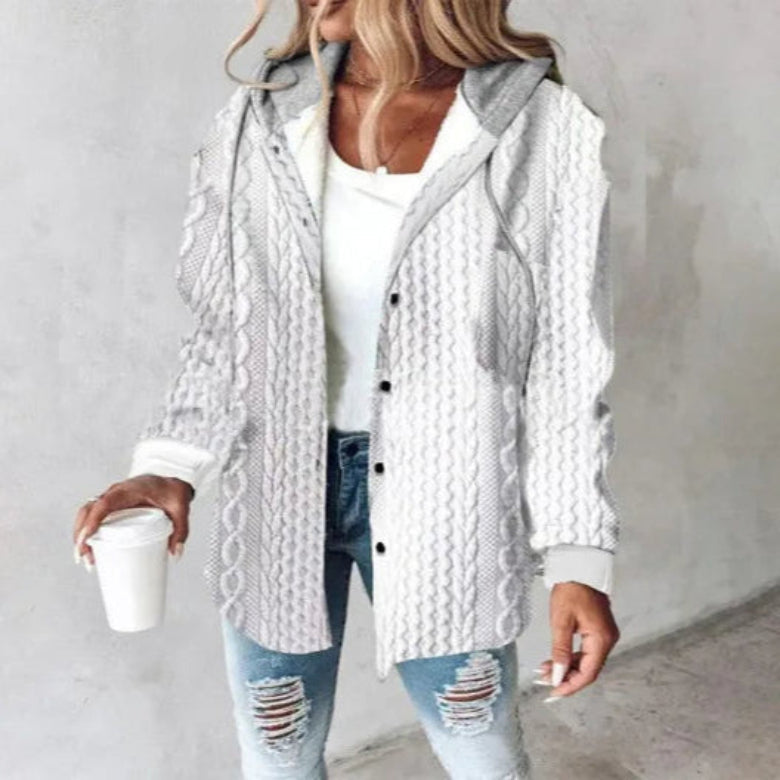 Modische Damenjacke Karomuster Sommer