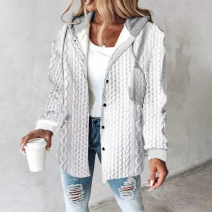 Modische Damenjacke Karomuster Sommer