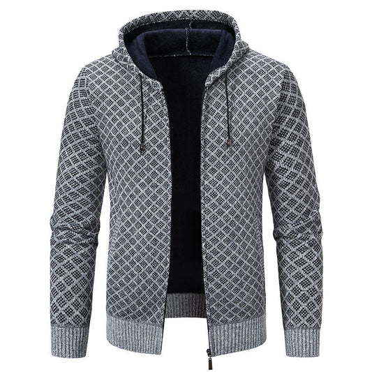 Stylish Herrenjacke Kapuze Slim Fit - IdealeKleiden