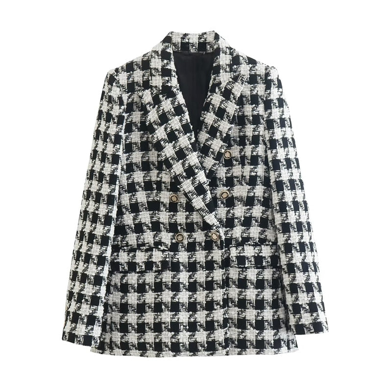 Elegante Damenjacke Doppelreiher Stil