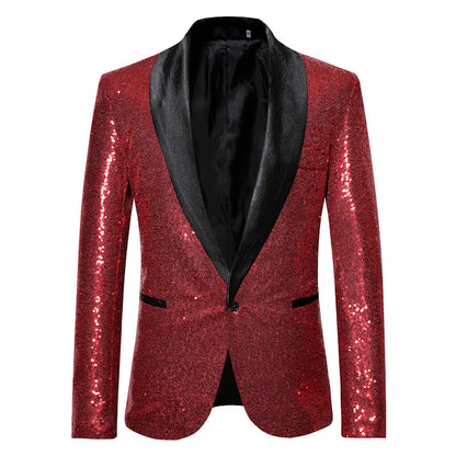 Eleganter Pailletten Blazer Herren Abendgarderobe
