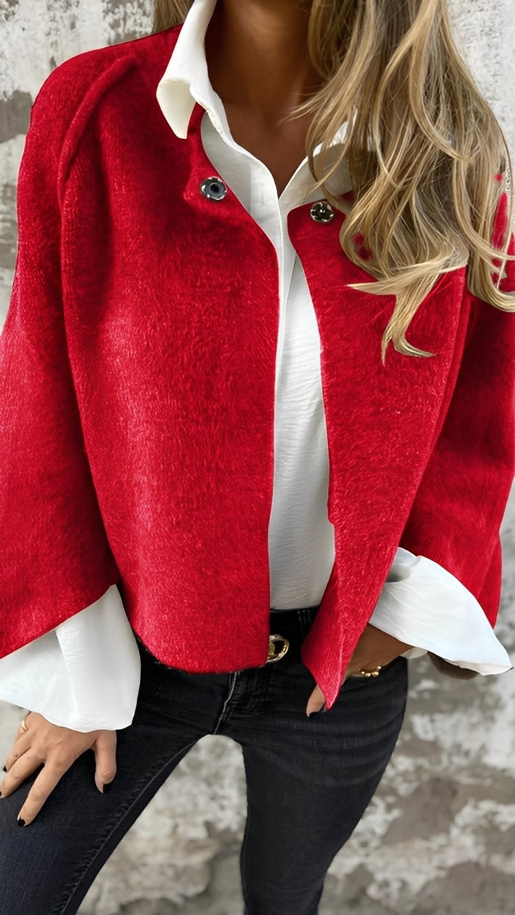 Weiche Damenkaschmirjacke Bequem Geschnitten