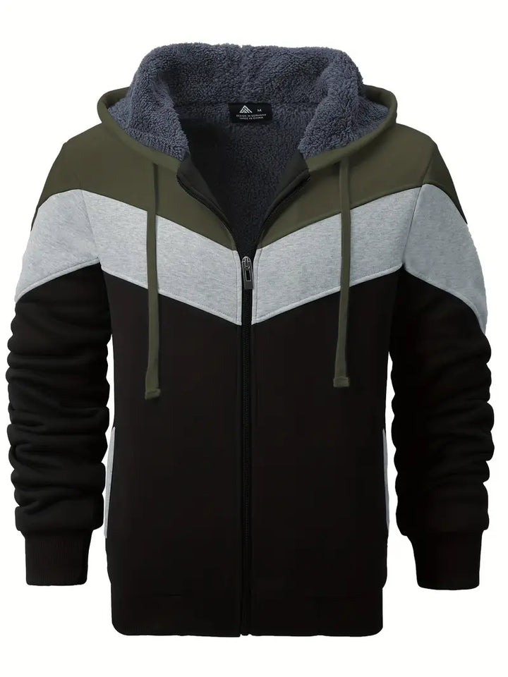 Herren Pullover Warm Gefüttert Kapuze