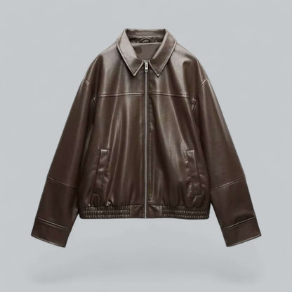 Damen Lederjacke Retro Stil