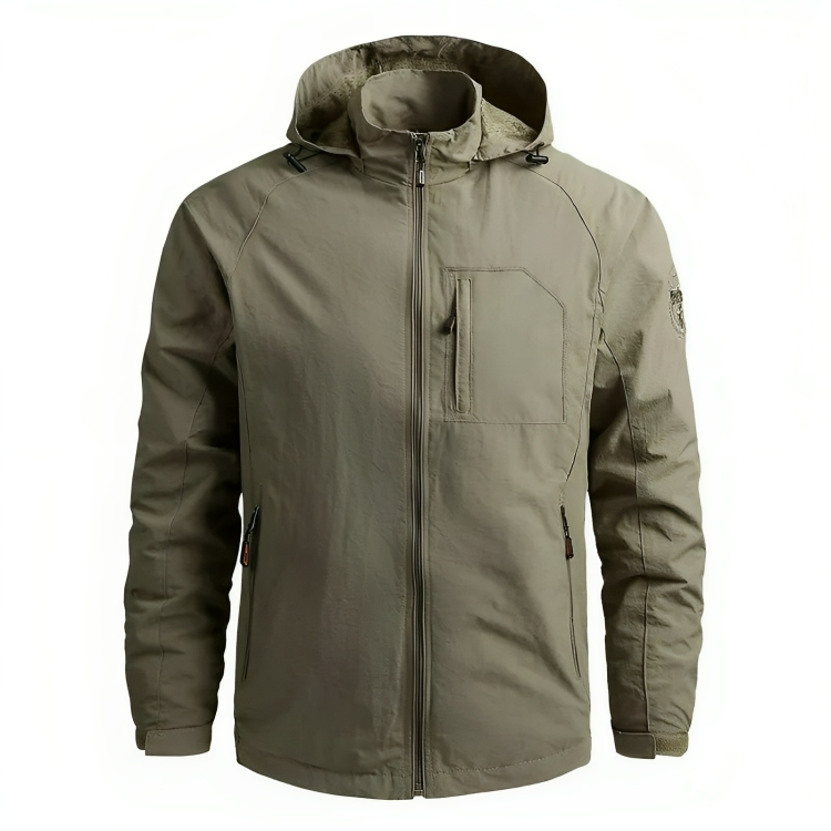 Wasserdichte Herrenjacke Kapuzenwindbreaker Outdoor