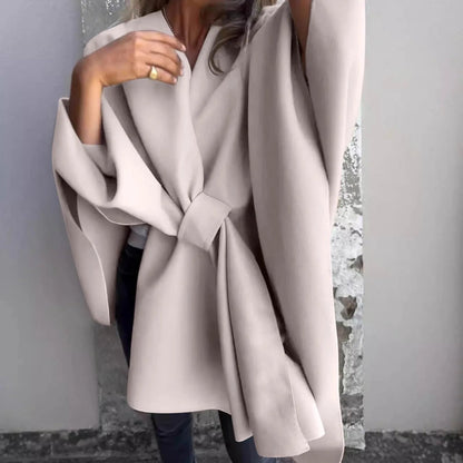 Damen Longcardigan Fledermaus Ärmel Elegant