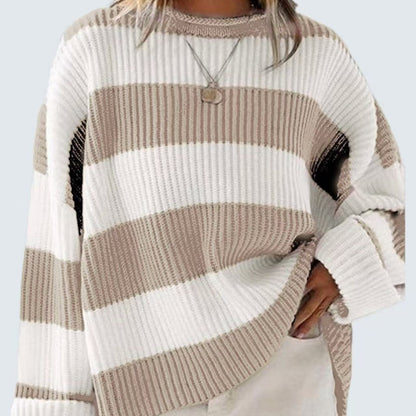 Streifenpullover Damen Modern Chic