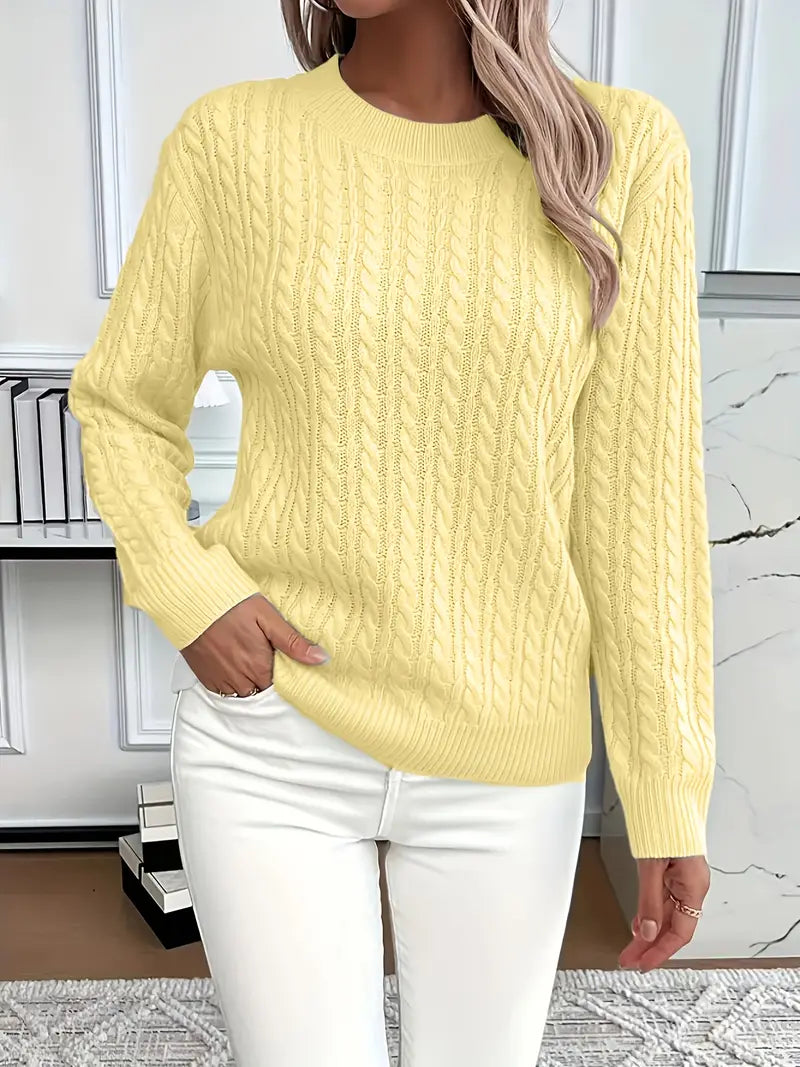 Herbstpullover Damen Bequem