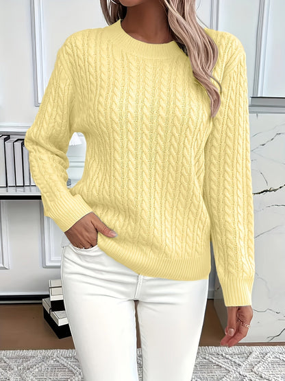 Weiche Kabelpullover Damen