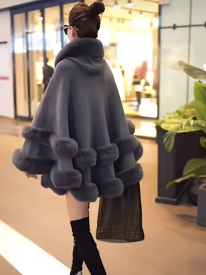 Weiche Oversized Frauenjacke Faux Fell Mantel
