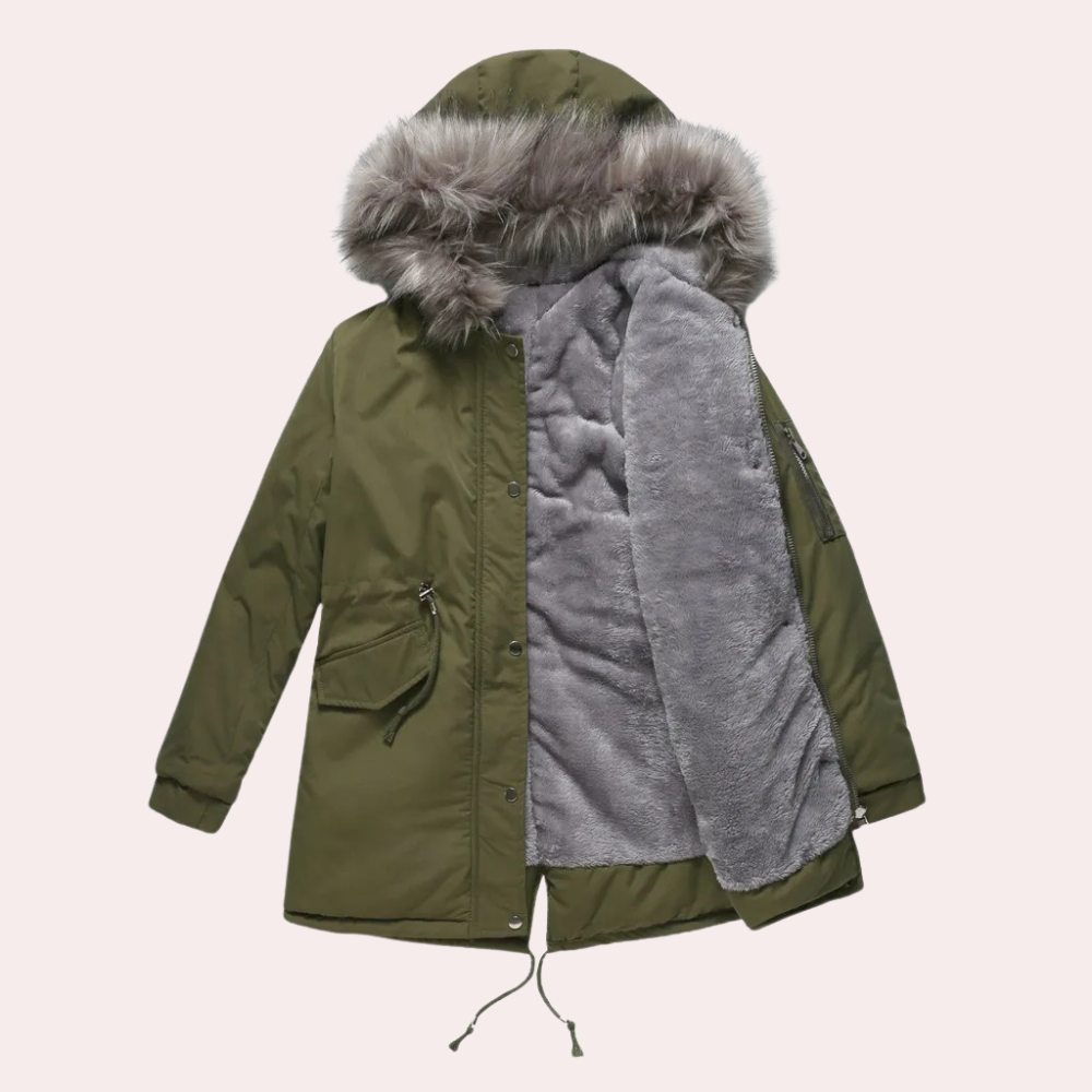 Winterparka Damenjacke Kapuze Warm
