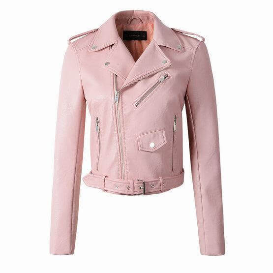 Frauen Lederjacke Biker Style