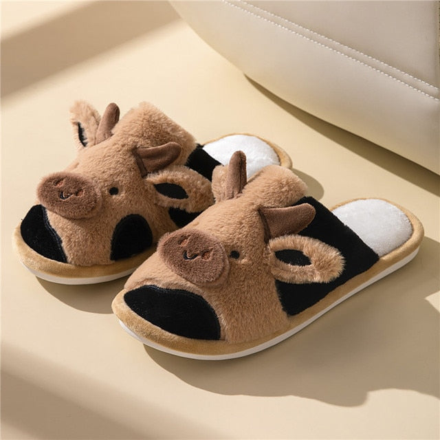 Bequeme Damen Hausschuhe mit Tierdesign