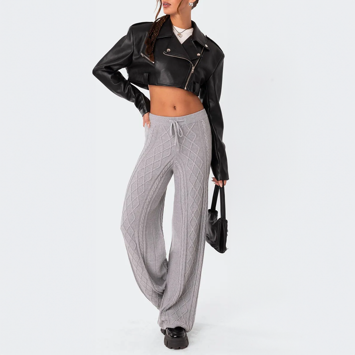 Kuschelige Strickhose Warm