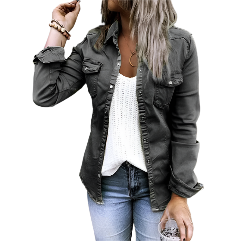 Moderne Damen Jeansjacke Trendy