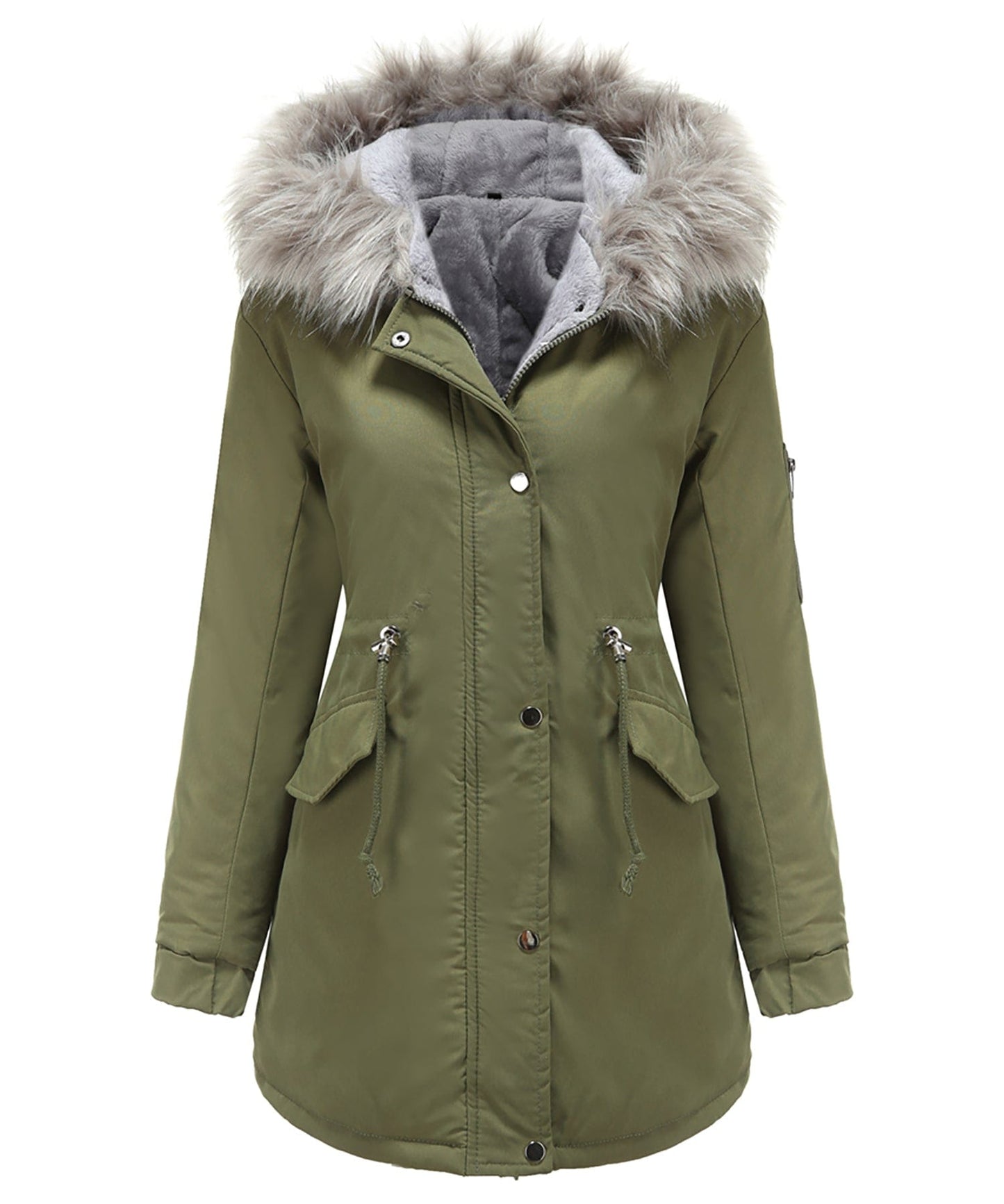 Warme Winterjacke Damen Mantel