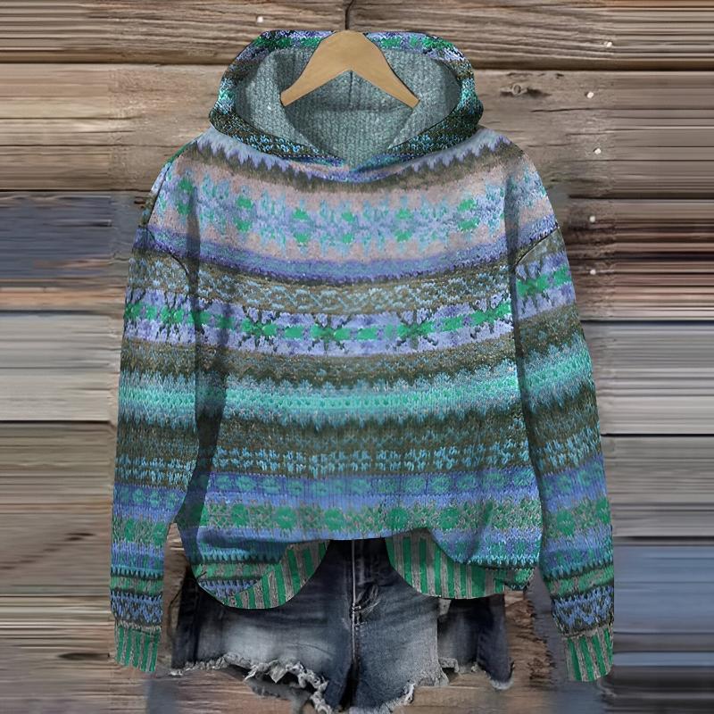 Damen Hoodie Vintage Style Bequem