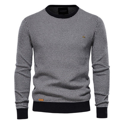 Herrenkleidung Rundhals Pullover Casual